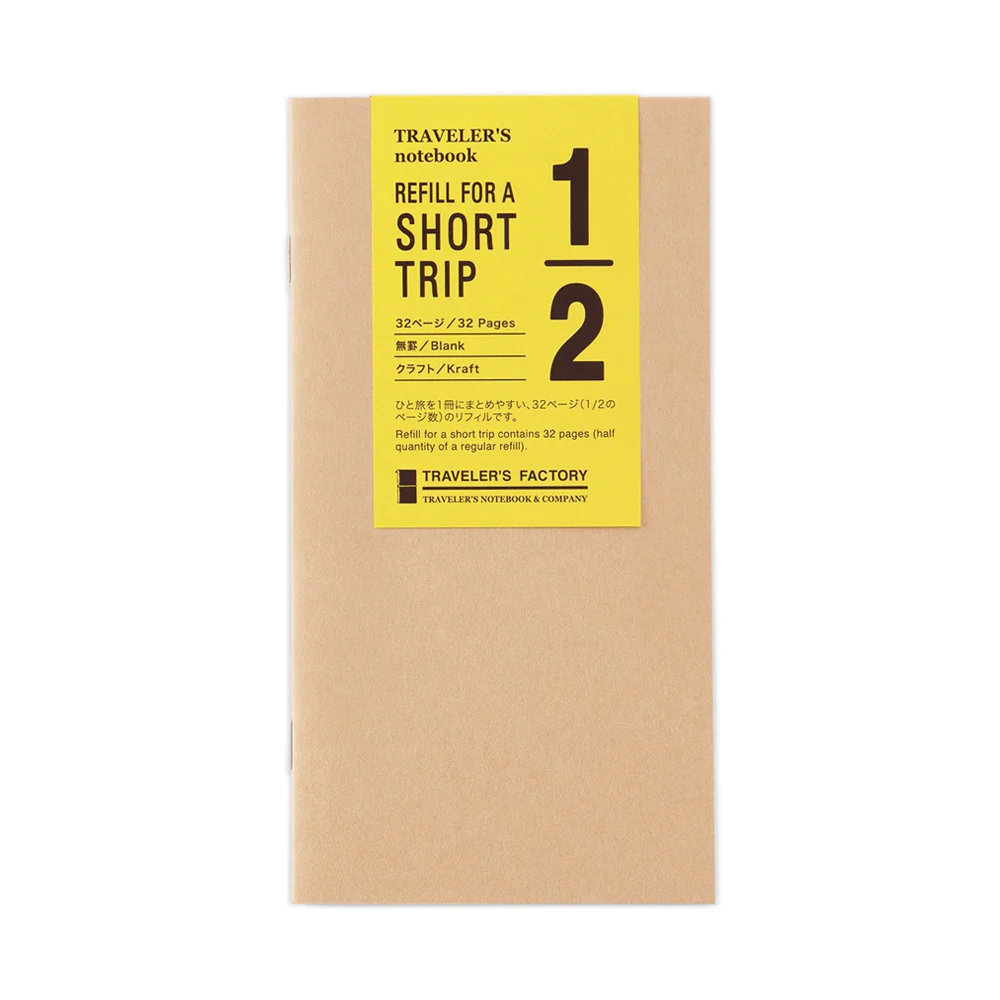 Wkład do Traveler's Notebook Traveler's Factory 1/2 Short Trip | Papier Kraft
