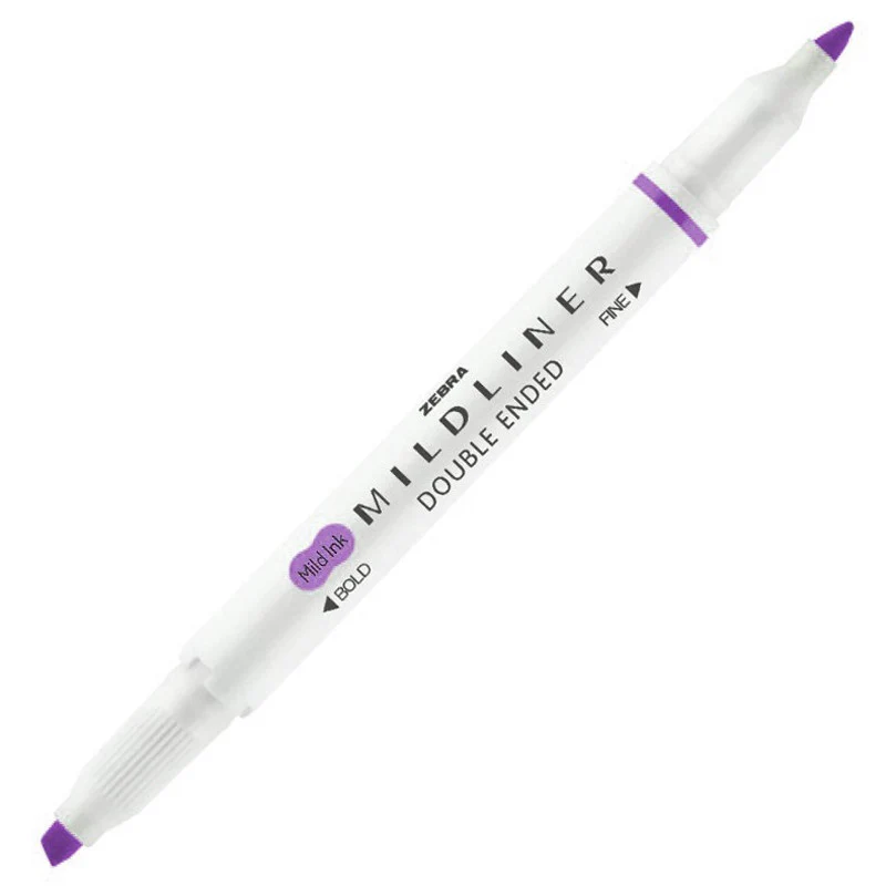 Zakreślacz dwustronny MILDLINER Zebra | Pastelowy