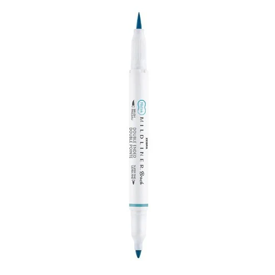 Zestaw Brush Penów MILDLINER z podwójną końcówką Zebra 5 szt. | Pastelowy - Image 2