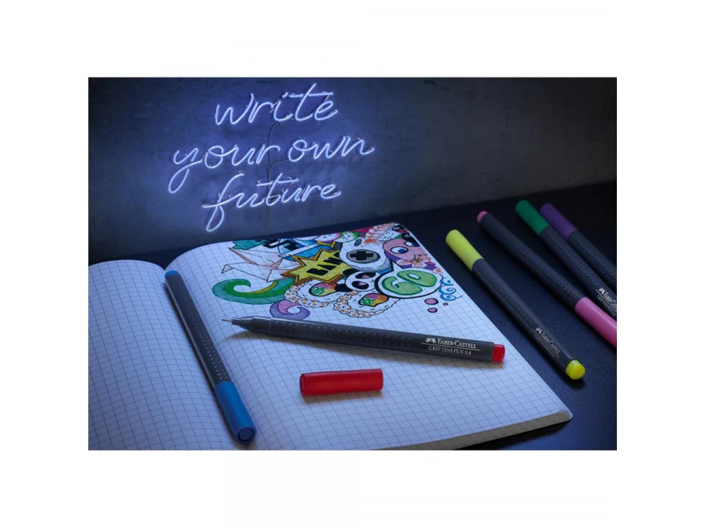 Zestaw cienkopisów Grip Finepen - Faber-Castell - 30 kolorów - Image 2