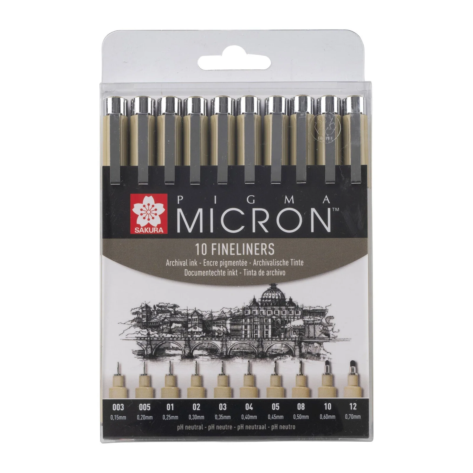 Zestaw cienkopisów Sakura Pigma Micron | 10 szt.