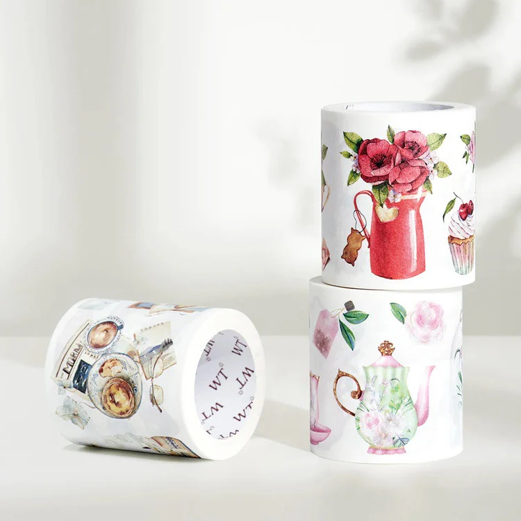 Zestaw naklejek w taśmie Washi | Herbaciana Pokusa