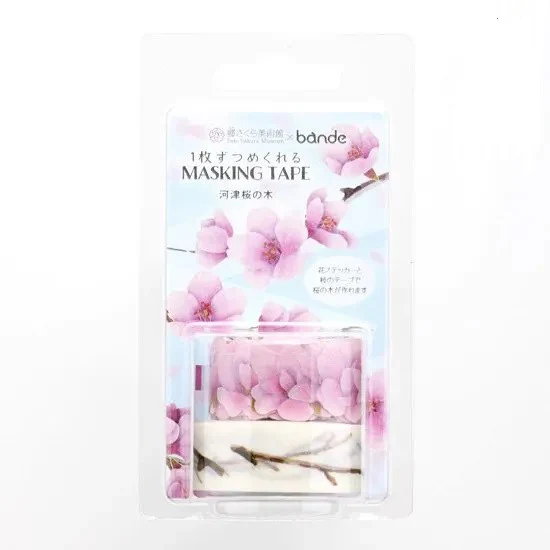 Zestaw naklejek Washi w taśmie | Wiśnia Kawazu