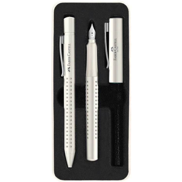 Zestaw prezentowy Faber-Castell Grip 2010 Coconut Milk - pióro wieczne i długopis