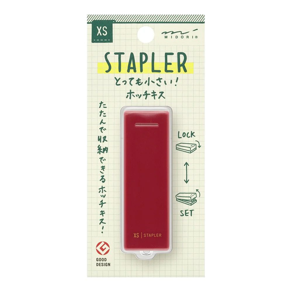 Zszywacz do papieru Midori XS | Czerwony | A